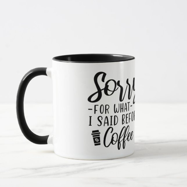 sorry mug (Left)