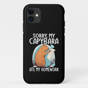 Sorry My Capybara Ate My Homework Funny iPhone 11 Case