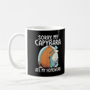 Sorry My Capybara Ate My Homework Funny Coffee Mug