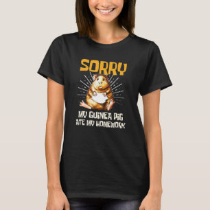 Sorry My Guinea Pig ate my Homework Kids School T-Shirt