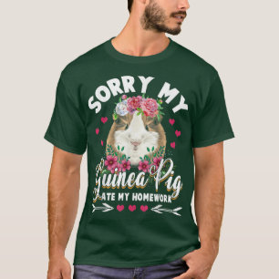 Sorry My Guinea Pig ate my Homework Kids Student G T-Shirt
