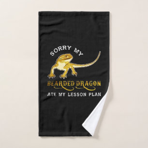 Sorry my Iguana bearded dragon ate my lesson plan. Hand Towel
