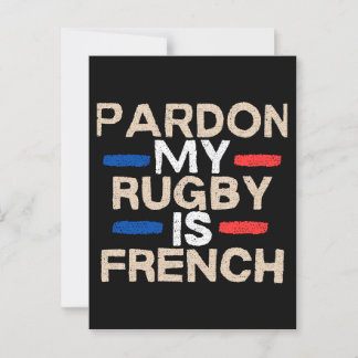 Sorry, my rugby is French - Fun design Postcard
