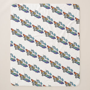 Sorry Not Sorry Unicorn Sherpa Blanket