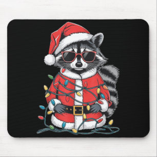 Sorry Santa I've Been Feral, Christmas Raccoon, Sa Mouse Mat