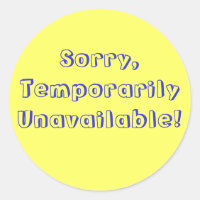Sorry,Temporarily Unavailable!