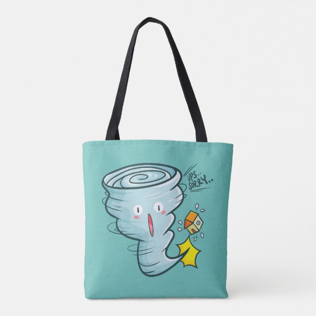 Sorry Tornado Tote Bag (Back)