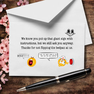 Sorry We Call You Instead of Reading the Sign Thank You Card