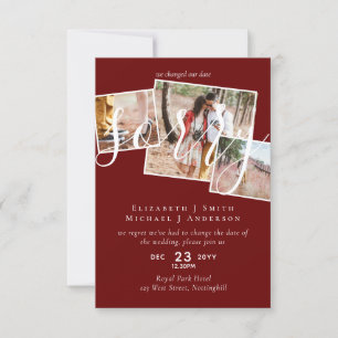 SORRY! Wedding Postponement Change of Date PHOTO