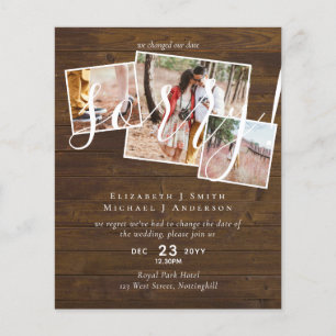SORRY! Wedding Postponement Change of Date PHOTO
