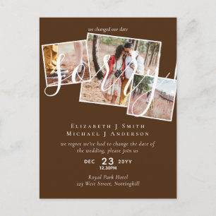 SORRY! Wedding Postponement Change of Date PHOTO Postcard