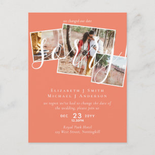 SORRY! Wedding Postponement Change of Date PHOTO Postcard