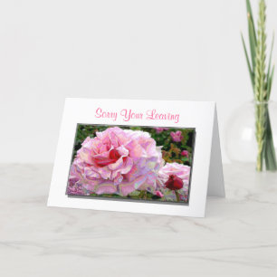 Sorry Your Leaving & Good Luck Greeting Cards