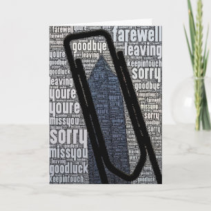 Sorry-you're-leaving words card