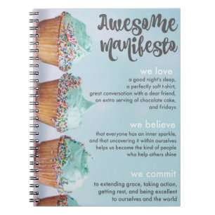 Sorta Awesome Manifesto Spiral Notebook