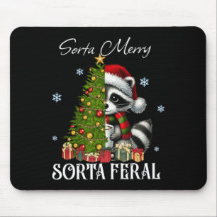 Sorta Merry Sorta Feral Racoon Hot Cocoa Cup Chri Mouse Mat