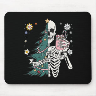 Sorta scary merry sorta christmas skeleton tree sa mouse mat