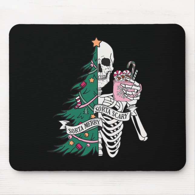 Sorta Scary Sorta Merry Christmas  Mouse Mat (Front)