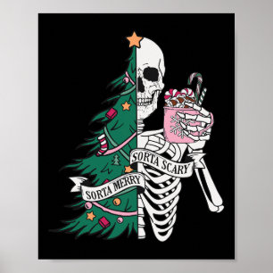 Sorta Scary Sorta Merry Christmas Poster