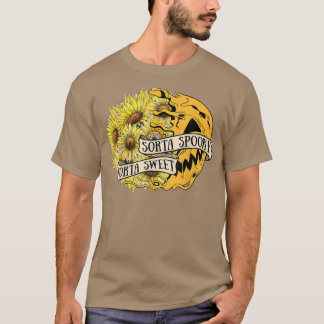 Sorta Sweet Sorta Spooky Flowers Jack O' Lantern H T-Shirt