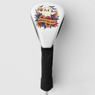 Sorta Sweet Sorta Spooky Halloween Ghost Fall Love Golf Head Cover