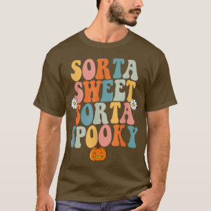 Sorta Sweet Sorta Spooky Pumpkin Halloween T-Shirt