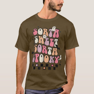 Sorta Sweet Sorta Spooky Season Boo Squad Funny Ha T-Shirt
