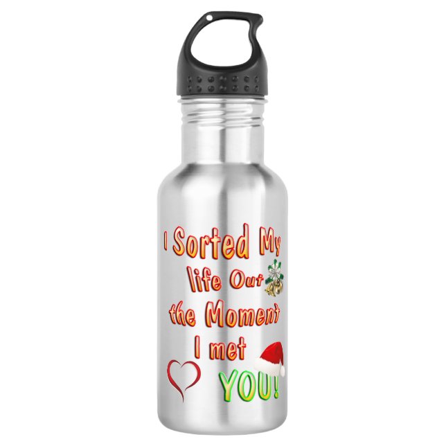 Sorting out my life for you 532 ml water bottle (Front)