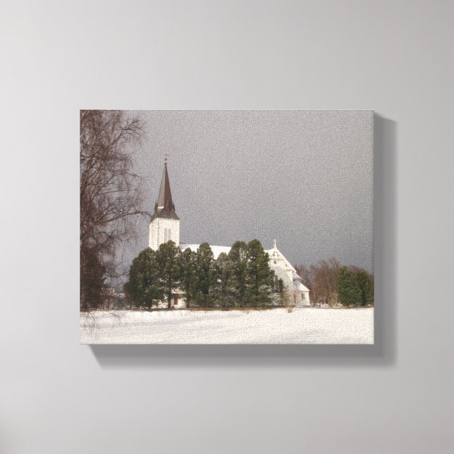 Sortlande Kirke Canvas Print (Front)