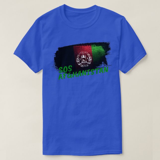 SOS afghanistan White T-Shirt (Design Front)