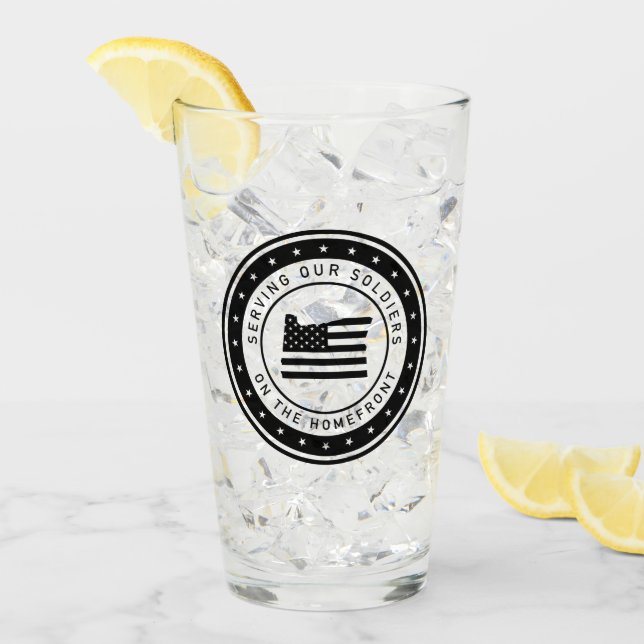 SOSHomefront Pint Glass (Front Ice)