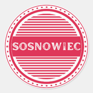Sosnowiec City Pride Emblem – Polish Identity Classic Round Sticker