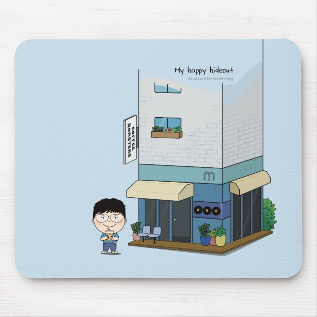 sosoHoney(42) coffee Mouse Mat (Front)