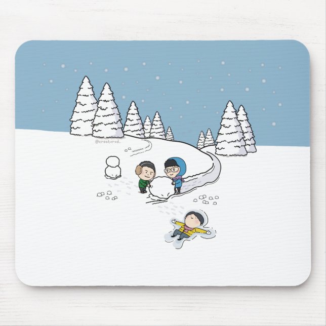 sosoHoney(55) winter  Mouse Mat (Front)