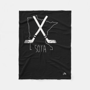 Sota Minnesota Hockey Fleece Blanket