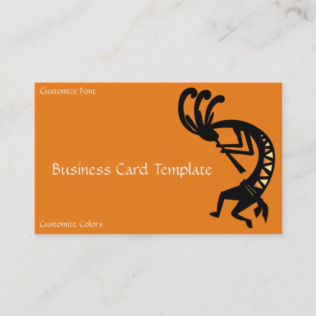 Sothhwestern Logo Kokopelli Business Card (Front)