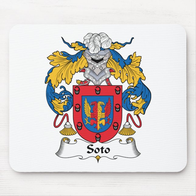 Soto Family Crest Mouse Mat (Front)