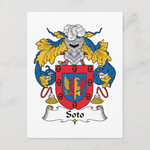 Soto Family Crest Postcard