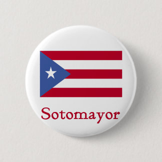Sotomayor Flag of Puerto Rico 6 Cm Round Badge