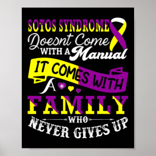 Sotos Syndrome Awareness Family Support Yellow And Poster
