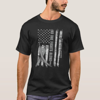 Sotos Syndrome Awareness Usa American Flag Brain D T-Shirt