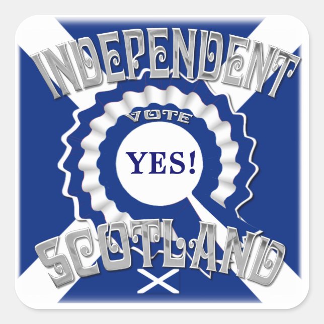 Sottish Independence Campaign Square Sticker (Front)
