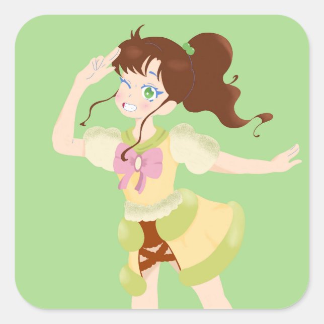 Soufflé Jupiter Square Sticker (Front)