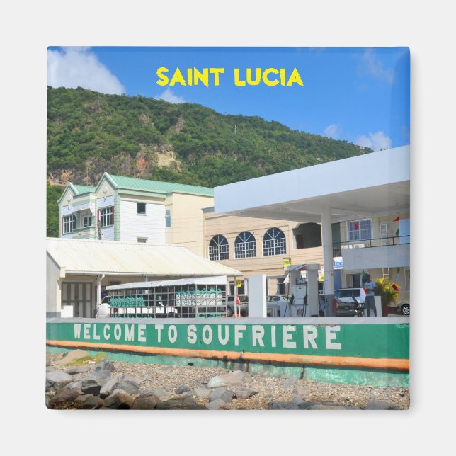 Soufriere Saint Lucia Magnet (Front)