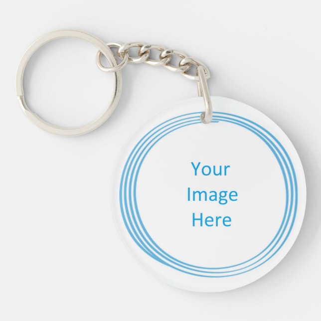 Soul Blissed Circle Custom Key Chain, 2 sided Key Ring (Front)