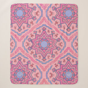 Soul Circle - Glowing Mandala Fleece Blanket