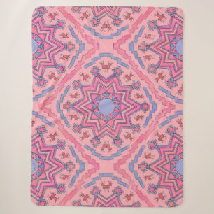 Soul Circle - Luminous Mandala Fleece Blanket