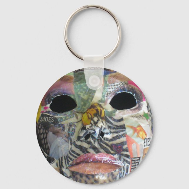 Soul Comes In All Colours Mask Key Ring (Front)