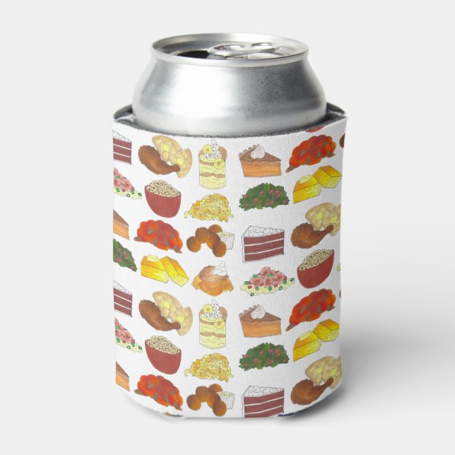 Soul Food Favourites Foodie Southern Cuisine Can Cooler (Can Front)
