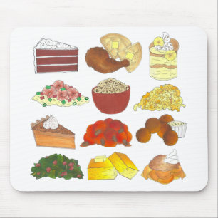 Soul Food Favourites Foodie Southern Cuisine Mouse Mat